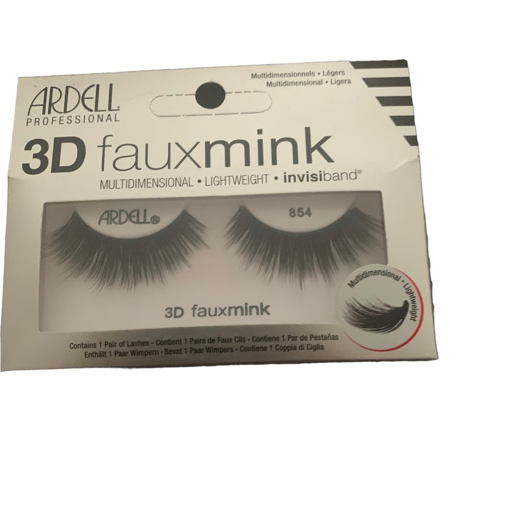 Eyelashes Ardell Professional 3D Faux Mink 854 Brand New, Multidimensional